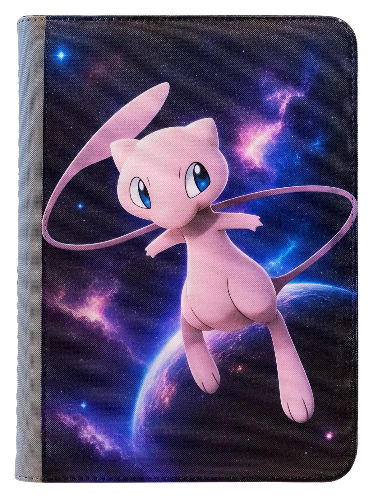 UV-printad binder med lila och blått popmotiv